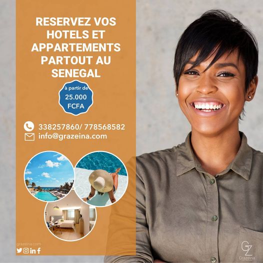 vos hôtels et appartements partout au sénégal